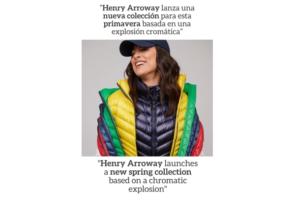 "Henry Arroway launches a new collection for this spring based on a chromatic explosion".