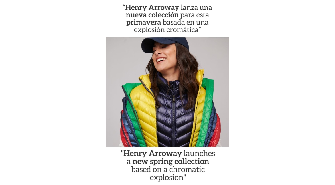 "Henry Arroway launches a new collection for this spring based on a chromatic explosion".