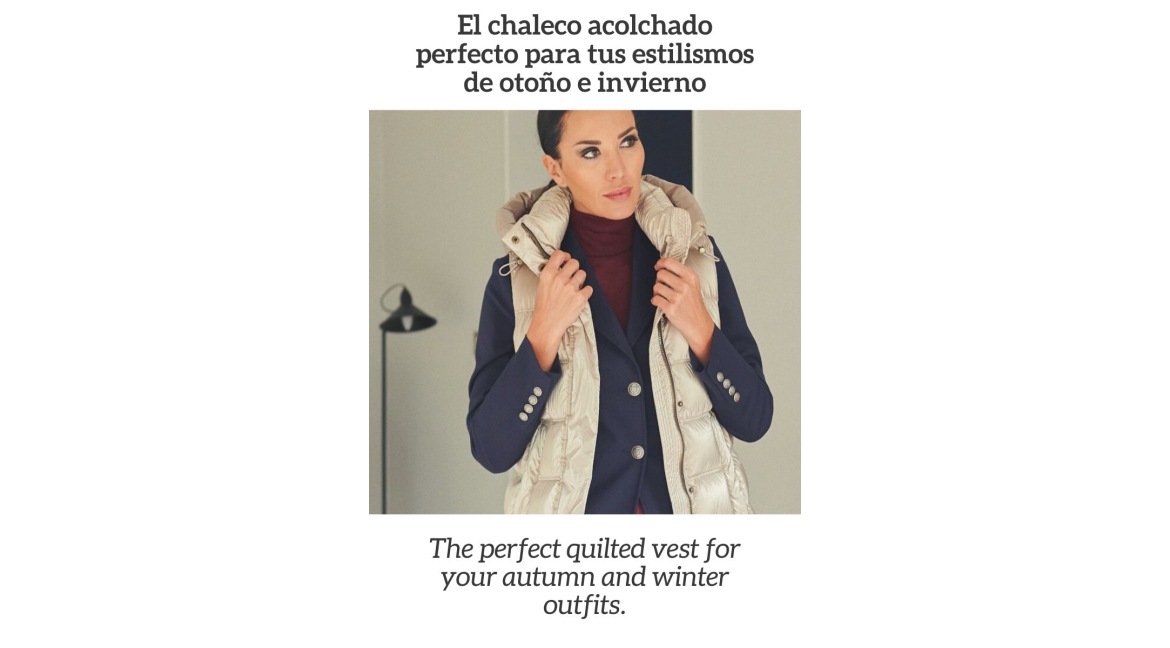 El chaleco acolchado perfecto para tus estilismos de otoño e invierno